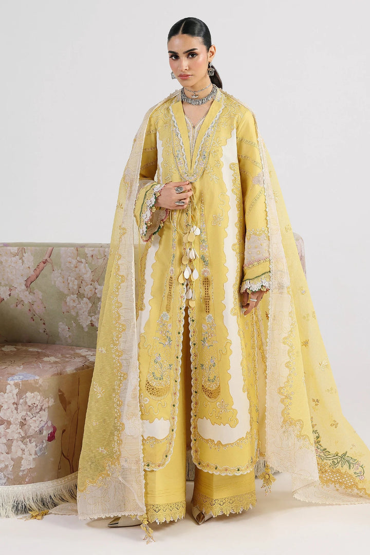Qalamkar Unstitched Embroidered Lawn 3 Piece Suit QLK26ULF ZARIA QFL-5 - Festive Collection