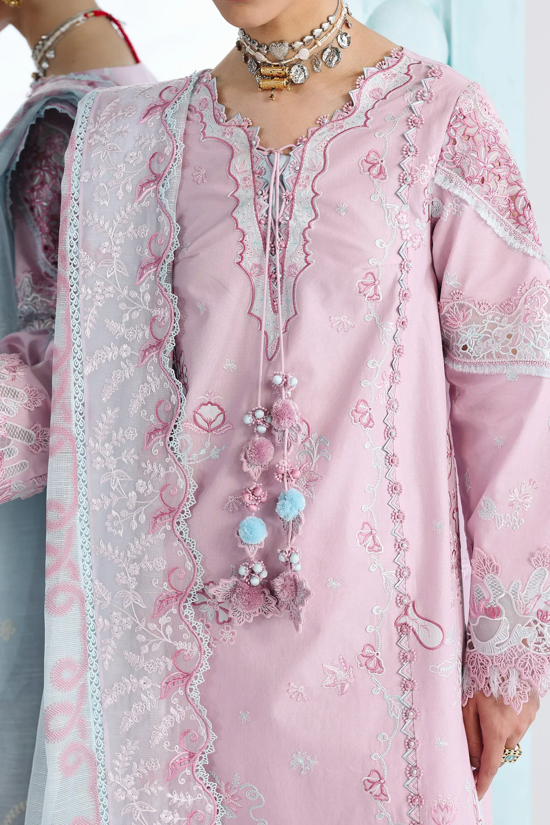 Qalamkar Unstitched Embroidered Lawn 3 Piece Suit QLK26ULF ISANE QFL-2 - Festive Collection