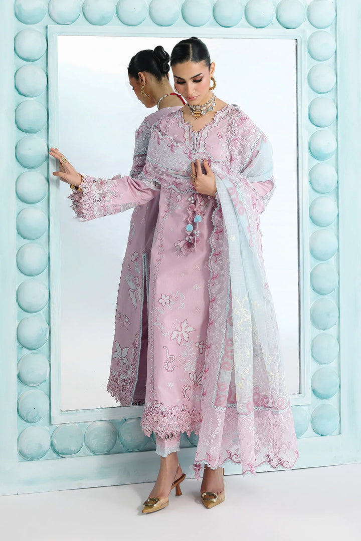 Qalamkar Unstitched Embroidered Lawn 3 Piece Suit QLK26ULF ISANE QFL-2 - Festive Collection