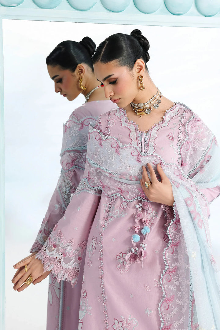 Qalamkar Unstitched Embroidered Lawn 3 Piece Suit QLK26ULF ISANE QFL-2 - Festive Collection