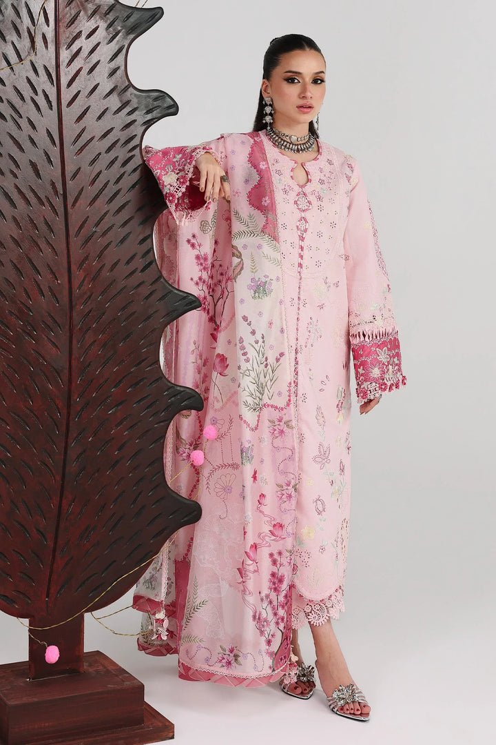 Qalamkar Unstitched Embroidered Lawn 3 Piece Suit QLK26ULF NORAH QFL-4 - Festive Collection