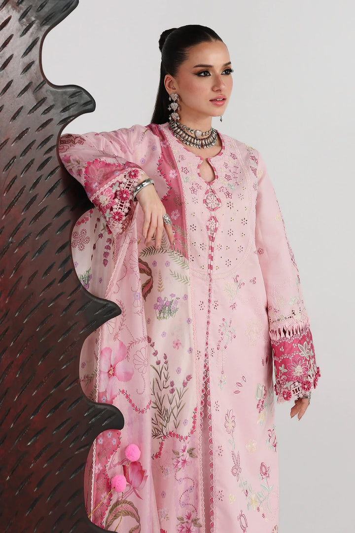 Qalamkar Unstitched Embroidered Lawn 3 Piece Suit QLK26ULF NORAH QFL-4 - Festive Collection