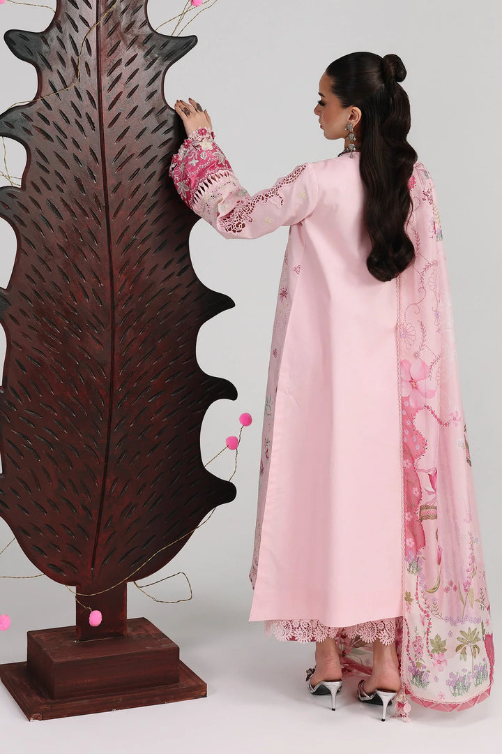 Qalamkar Unstitched Embroidered Lawn 3 Piece Suit QLK26ULF NORAH QFL-4 - Festive Collection
