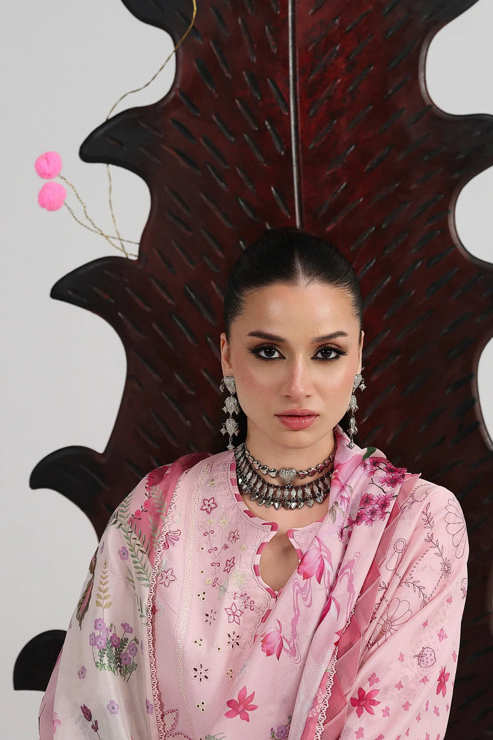 Qalamkar Unstitched Embroidered Lawn 3 Piece Suit QLK26ULF NORAH QFL-4 - Festive Collection