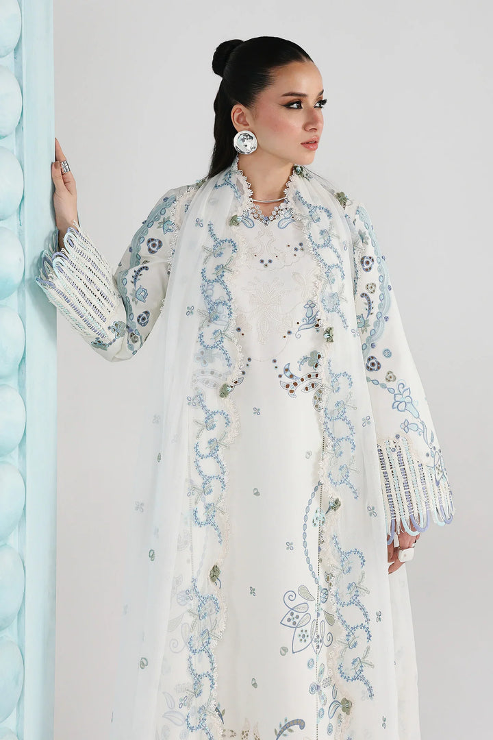 Qalamkar Unstitched Embroidered Lawn 3 Piece Suit QLK26ULF IRMIN QFL-3 - Festive Collection