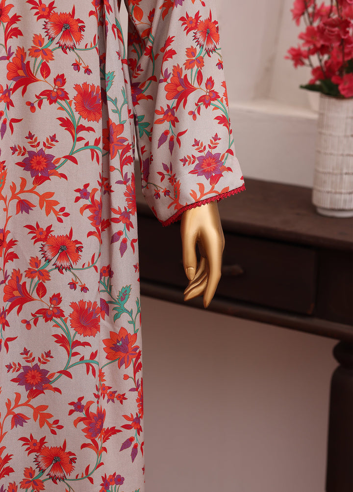 Hz Textiles Unstitched Printed Viscose Twill 3 Piece Suit HZ26UVT VT-5034 - Winter Collection