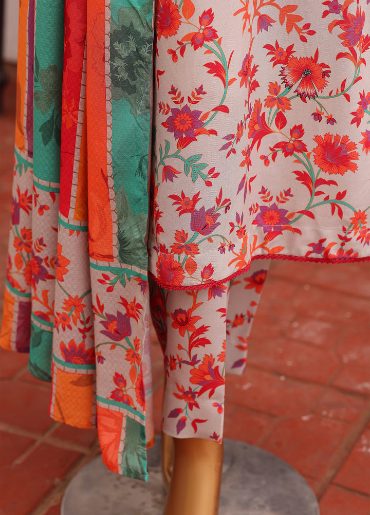 Hz Textiles Unstitched Printed Viscose Twill 3 Piece Suit HZ26UVT VT-5034 - Winter Collection