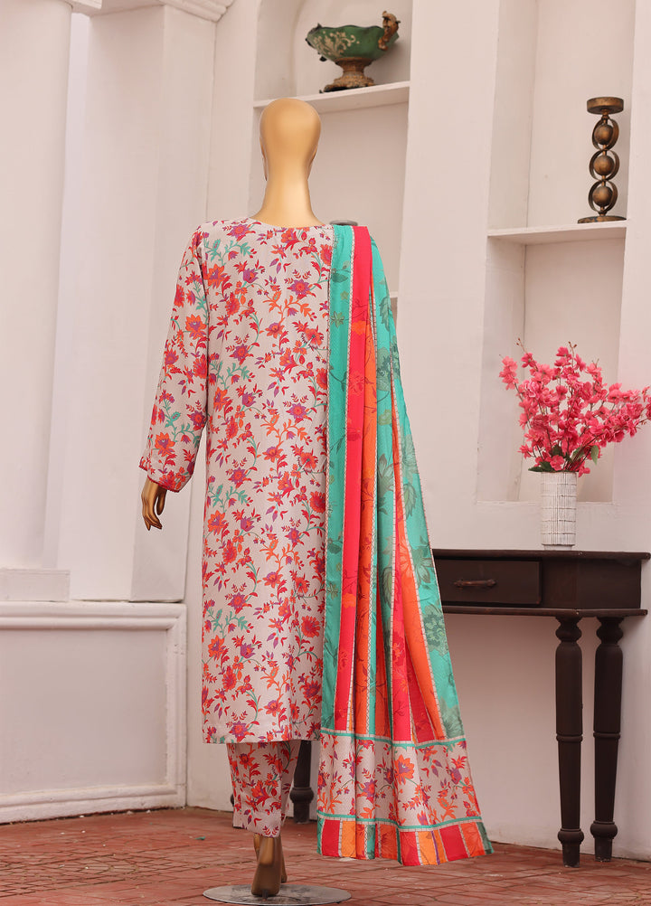 Hz Textiles Unstitched Printed Viscose Twill 3 Piece Suit HZ26UVT VT-5034 - Winter Collection