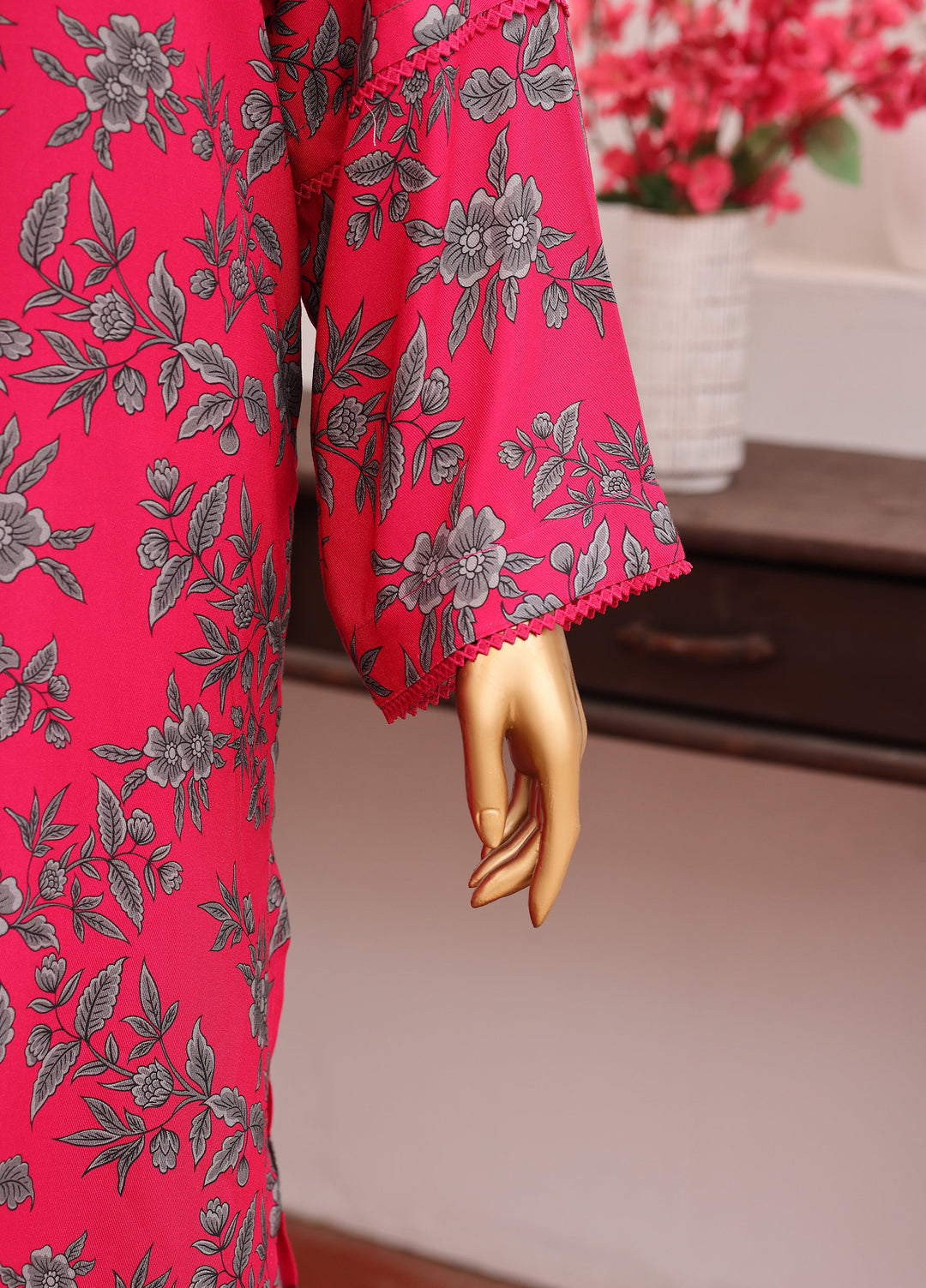 Hz Textiles Unstitched Printed Viscose Twill 3 Piece Suit HZ26UVT VT-5038 - Winter Collection