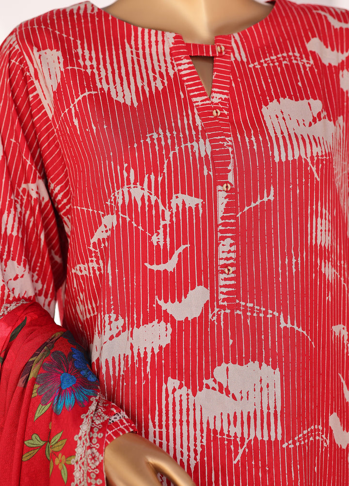 Hz Textiles Unstitched Printed Viscose Linen 3 Piece Suit HZ26ULW LW-5050 - Winter Collection
