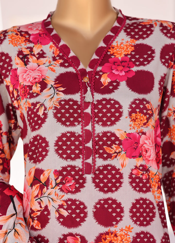 Hz Textiles Unstitched Printed Viscose Linen 3 Piece Suit HZ26ULW LW-5048 - Winter Collection