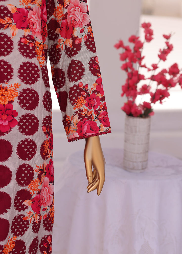 Hz Textiles Unstitched Printed Viscose Linen 3 Piece Suit HZ26ULW LW-5048 - Winter Collection