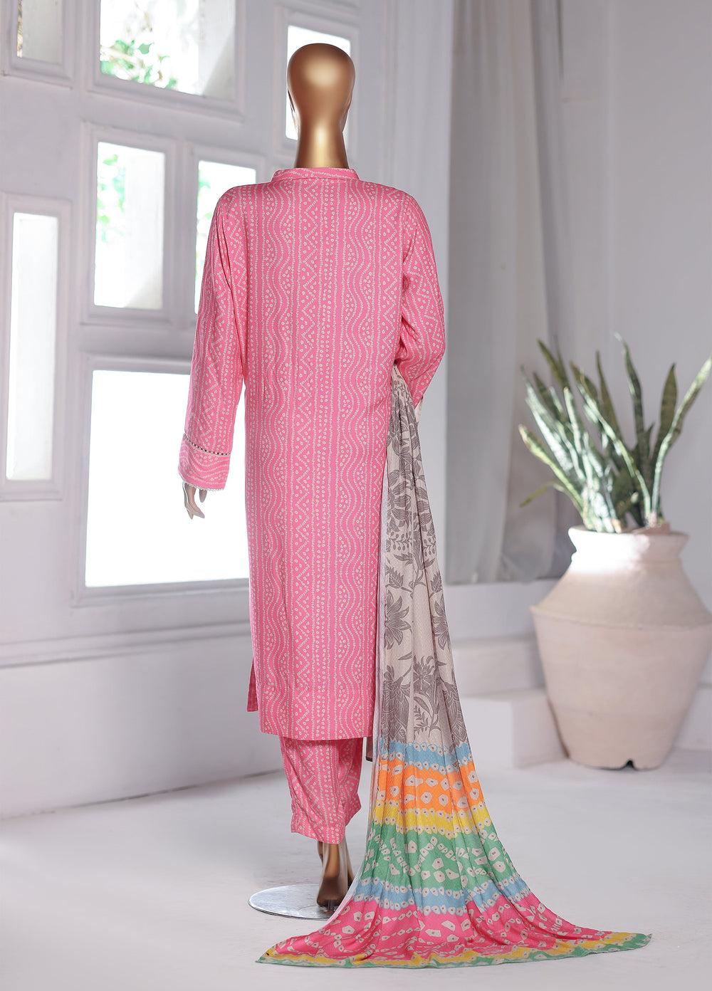 Hz Textiles Unstitched Printed Viscose Twill 3 Piece Suit HZ26UVT VT-5040 - Winter Collection