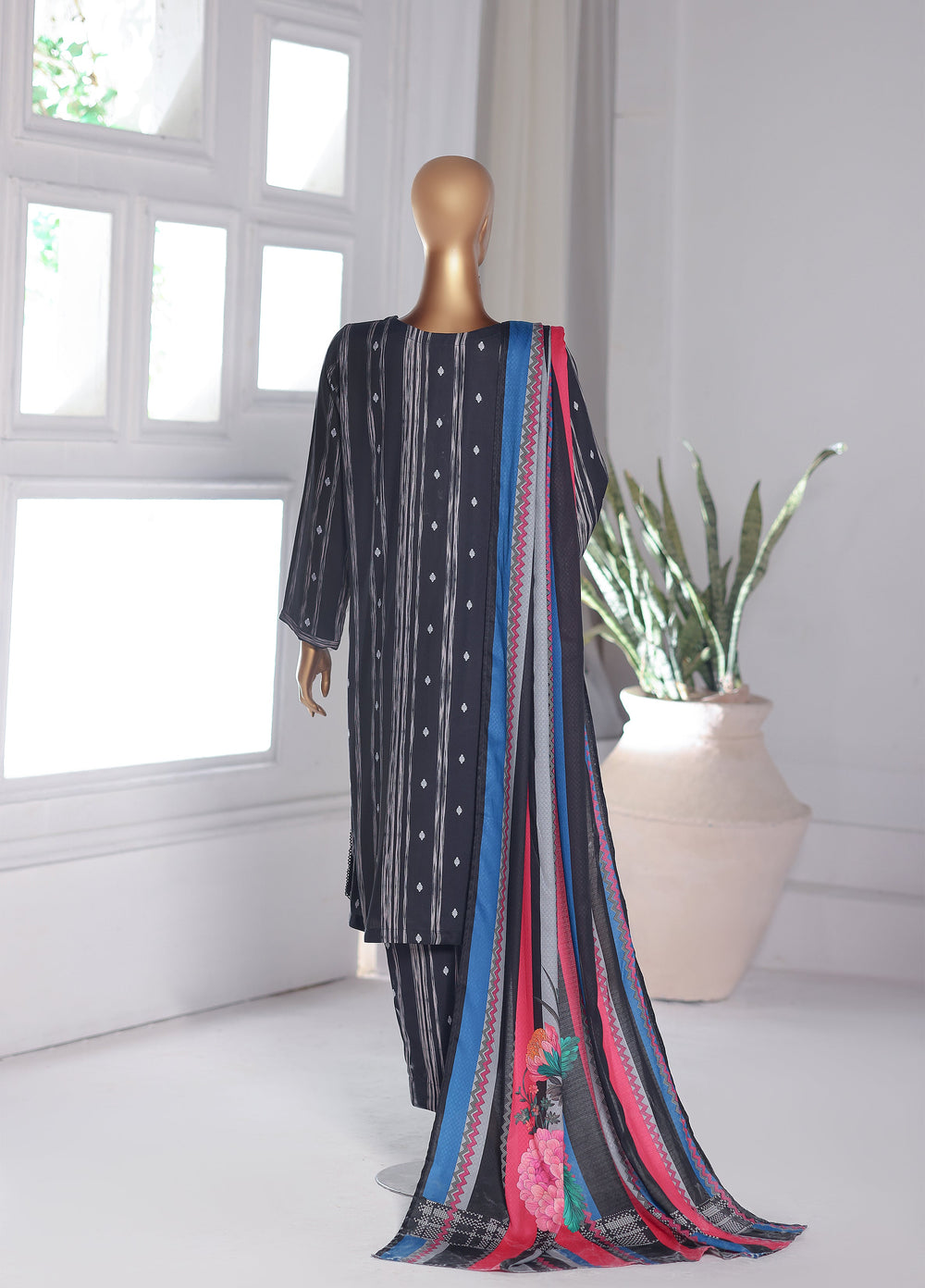 Hz Textiles Unstitched Printed Viscose Twill 3 Piece Suit HZ26UVT VT-5045 - Winter Collection