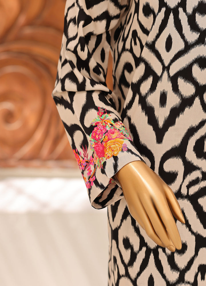 Hz Textiles Unstitched Printed Viscose Linen 3 Piece Suit HZ26ULW LW-5069 - Winter Collection