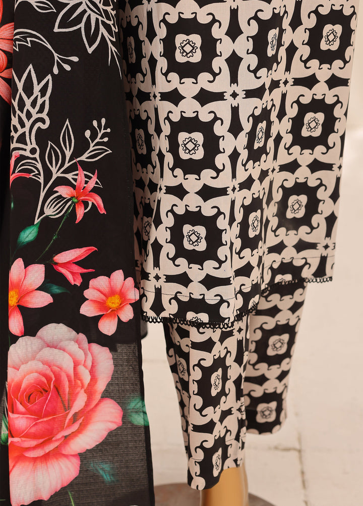 Hz Textiles Unstitched Printed Viscose Linen 3 Piece Suit HZ26ULW LW-5068 - Winter Collection