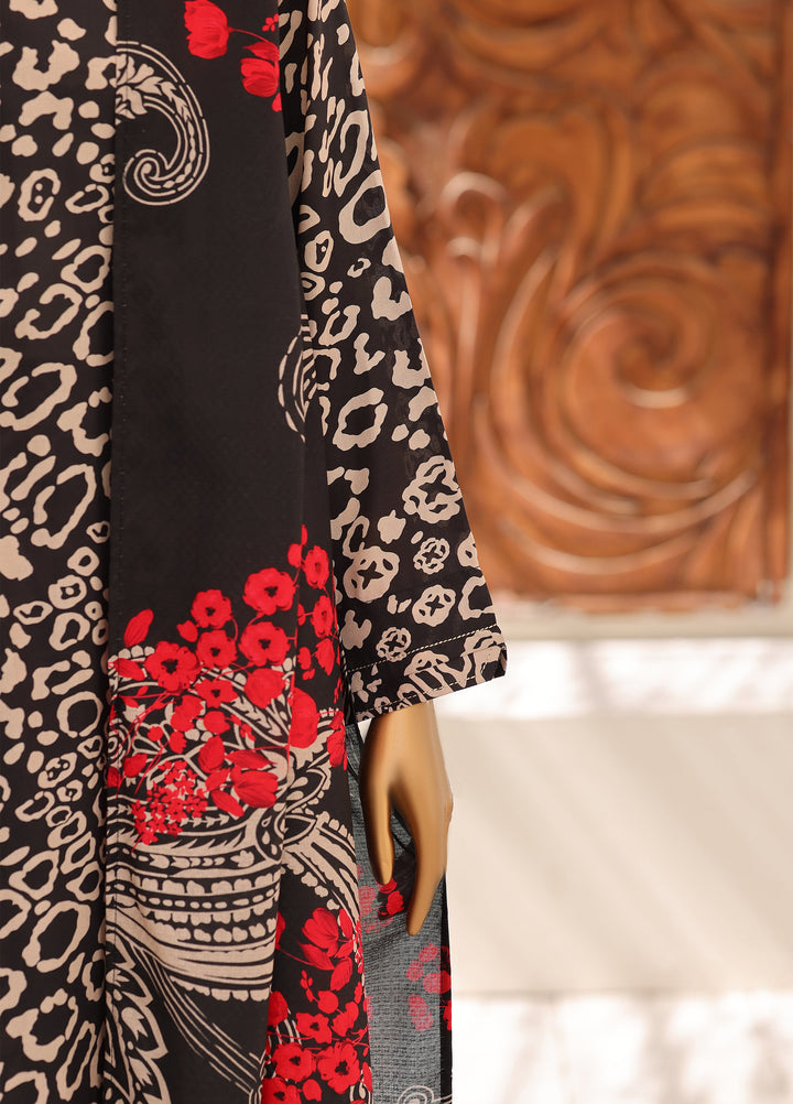 Hz Textiles Unstitched Printed Viscose Linen 3 Piece Suit HZ26ULW LW-5064 - Winter Collection