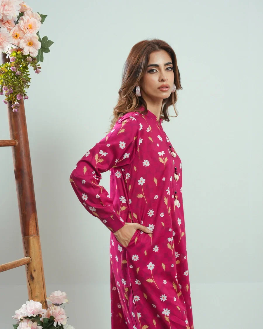 Dhaga Women Pret Printed 2 Piece Lawn Matching Separate FW24DSP0044 - Summer Collection