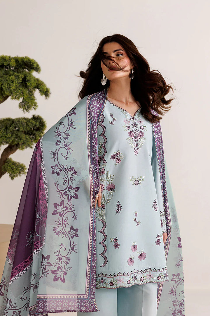 Mistfall by Panache Apparel RTW Embroidered Cotton 3 Piece Suit mirelle Eid Collection