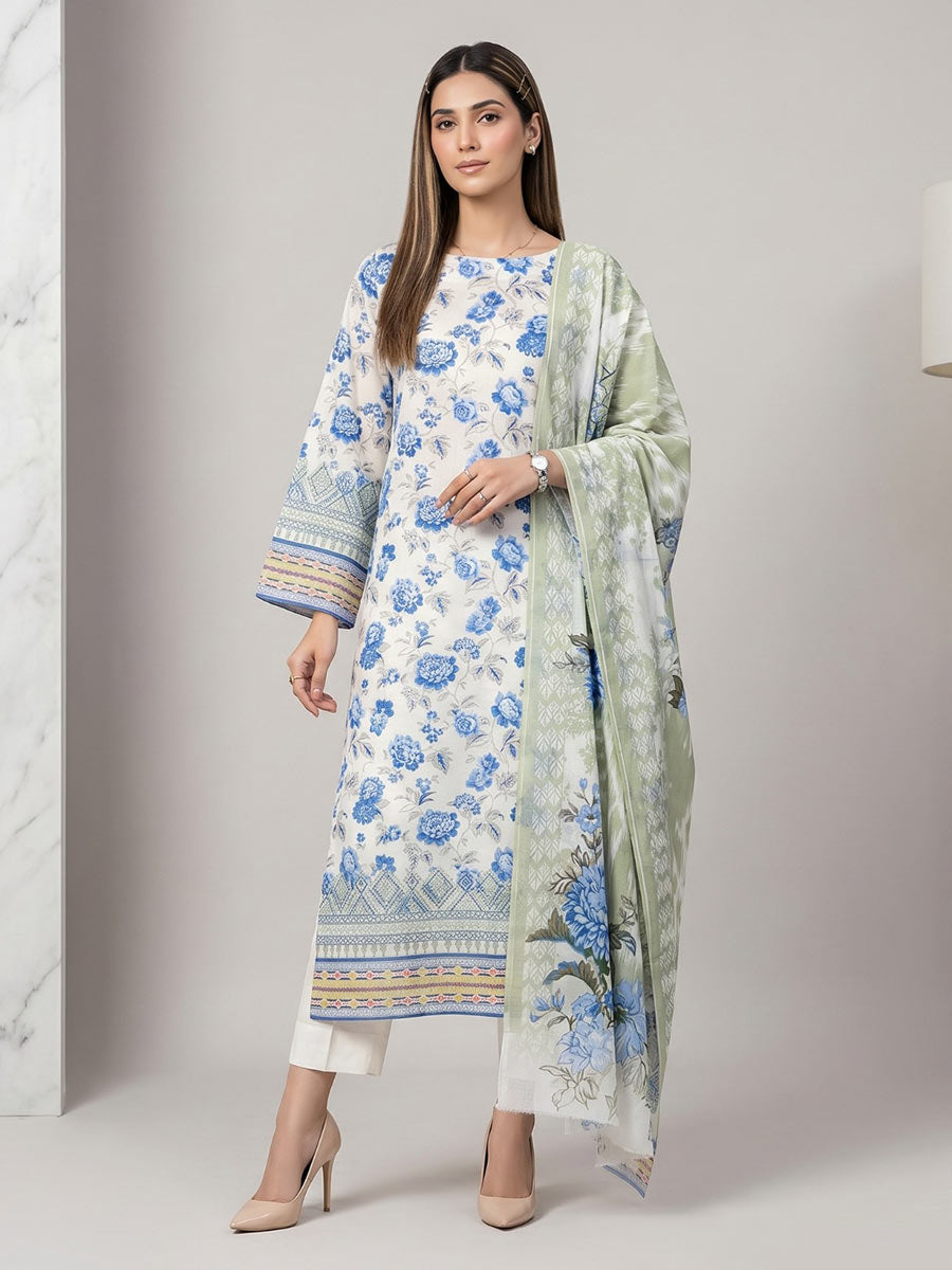 Salitex Unstitched Printed Lawn 3 Piece Suit SSW6U3P416 Summer Collection