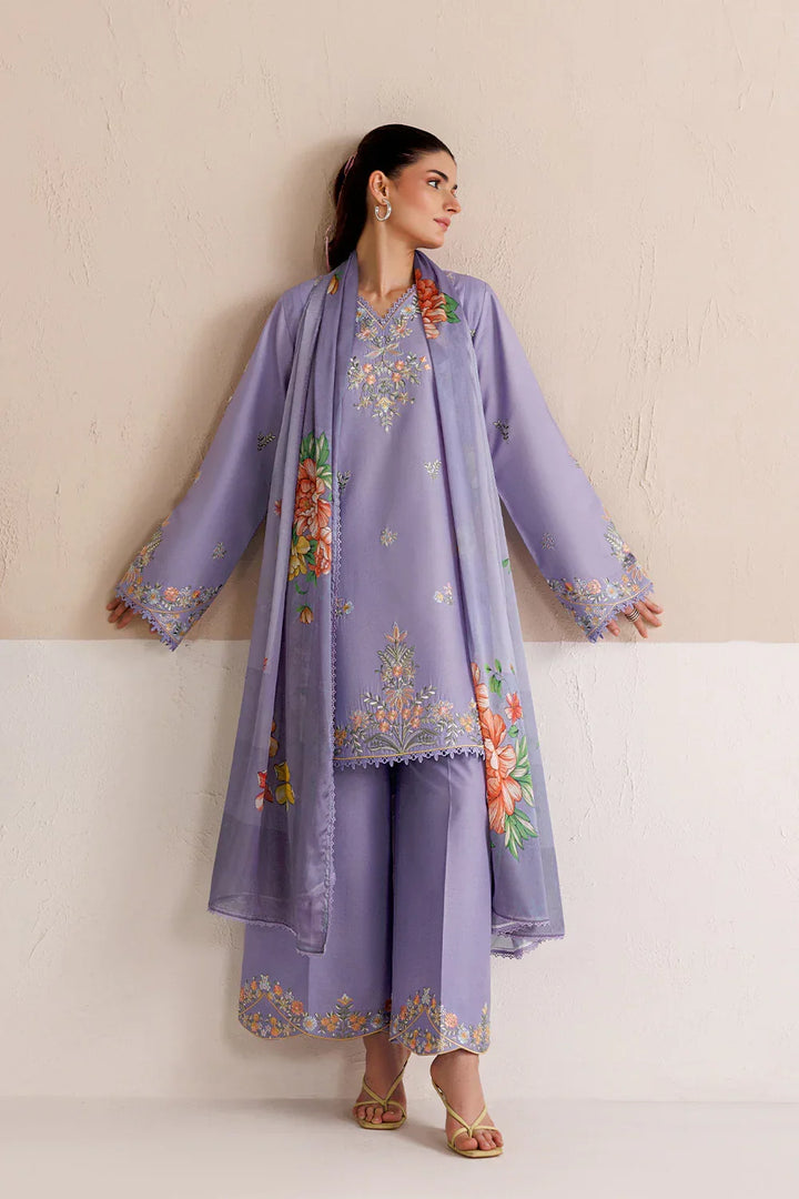 Mistfall by Panache Apparel RTW Embroidered Cotton 3 Piece Suit noera Eid Collection