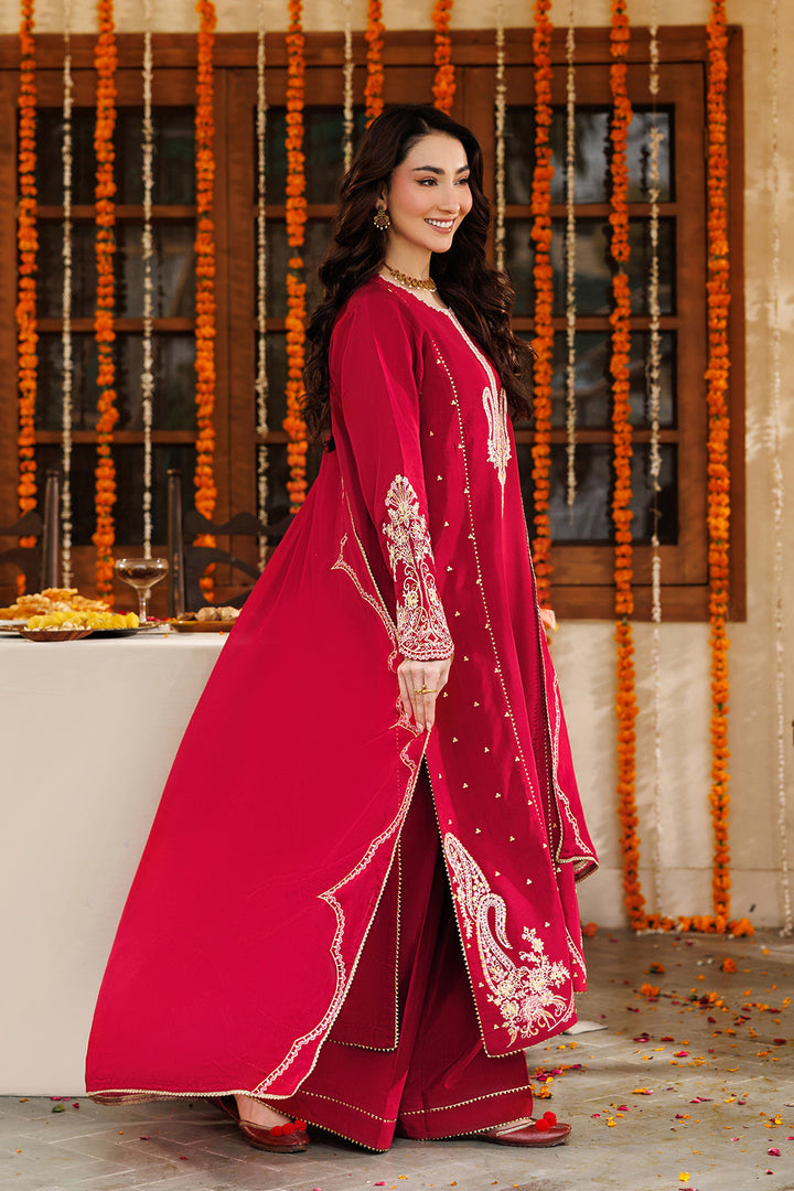 Noore Eid by Panache Women RTW Embroidered Raw Silk 3 Piece Suit Zariah - Eid Collection