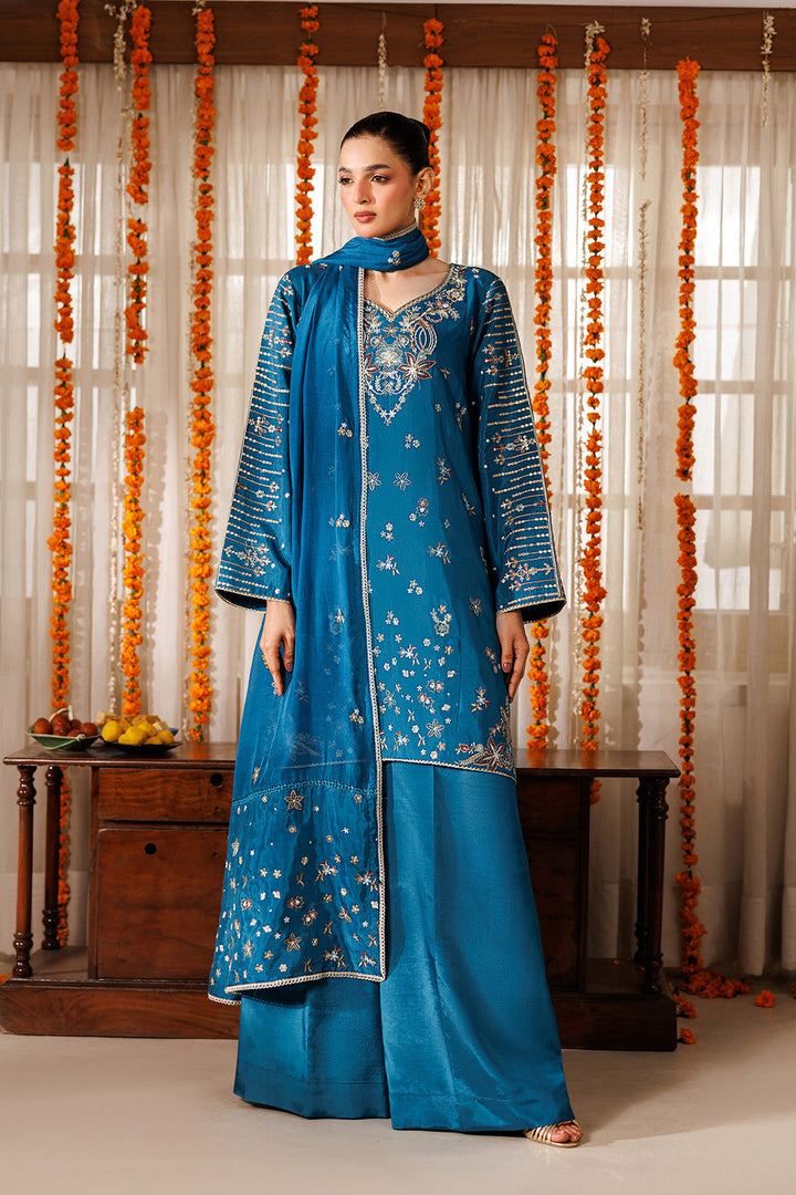 Noore Eid by Panache Women RTW Embroidered Raw Silk 3 Piece Suit Gulbaan - Eid Collection