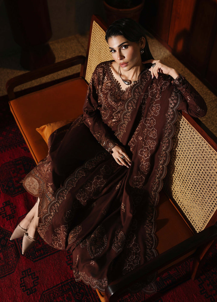 Nureh Exclusive Unstitched Embroidered Marina 3 Piece Suit NU26UEM NE-279 - Festive Collection
