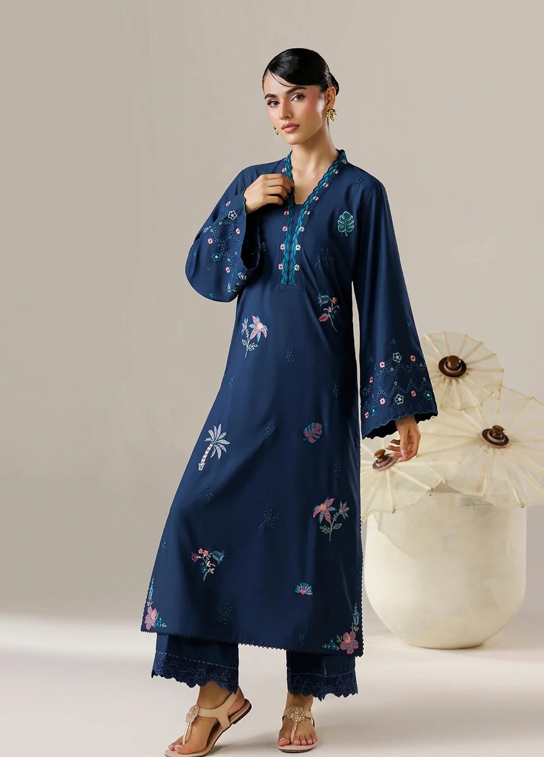 Azure Women RTW Embroidered Poly Co-Ord Sets Suit Oasis - Casual Collection