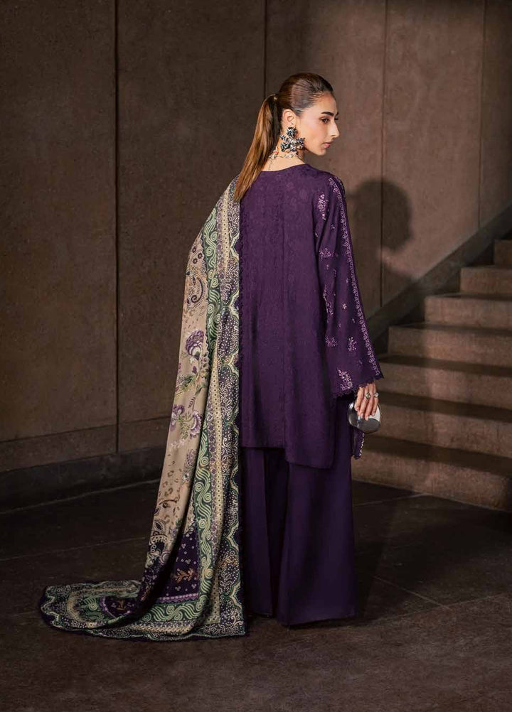 Maya by Nureh Unstitched Embroidered Jacquard Linen 3 Piece Suit NU26UMLJ NW-127 - Festive Collection
