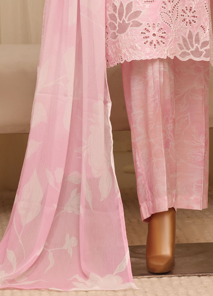 Majestic by HZ Textiles RTW Embroidered Raw Silk 3 Piece Suit HZ26RSM Blossom XRPE-3P-001 - Casual Collection