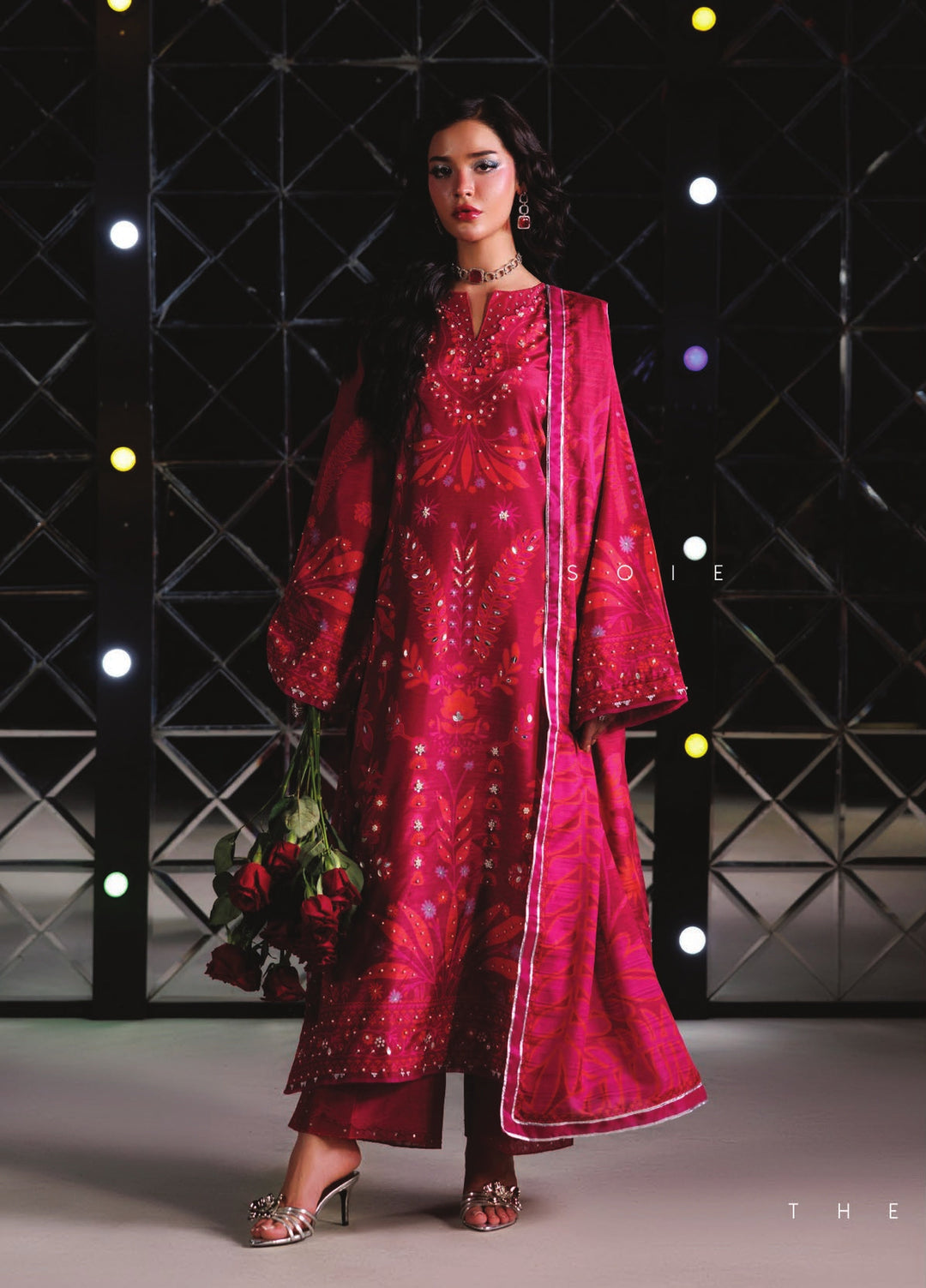 Luxe by Rang Rasiya Unstitched Printed Raw Silk 3 Piece Suit RR26ULS Soie - Festive Collection