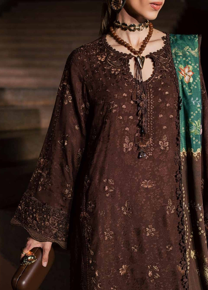 Maya by Nureh Unstitched Embroidered Jacquard Linen 3 Piece Suit NU26UMLJ NW-131 - Festive Collection