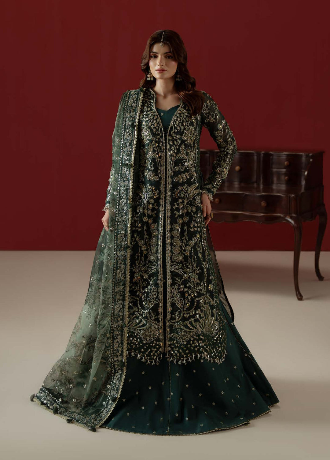 Ember by Aylin Unstitched Embroidered Organza 3 Piece Suit AY26UEW Elysee - Wedding Collection