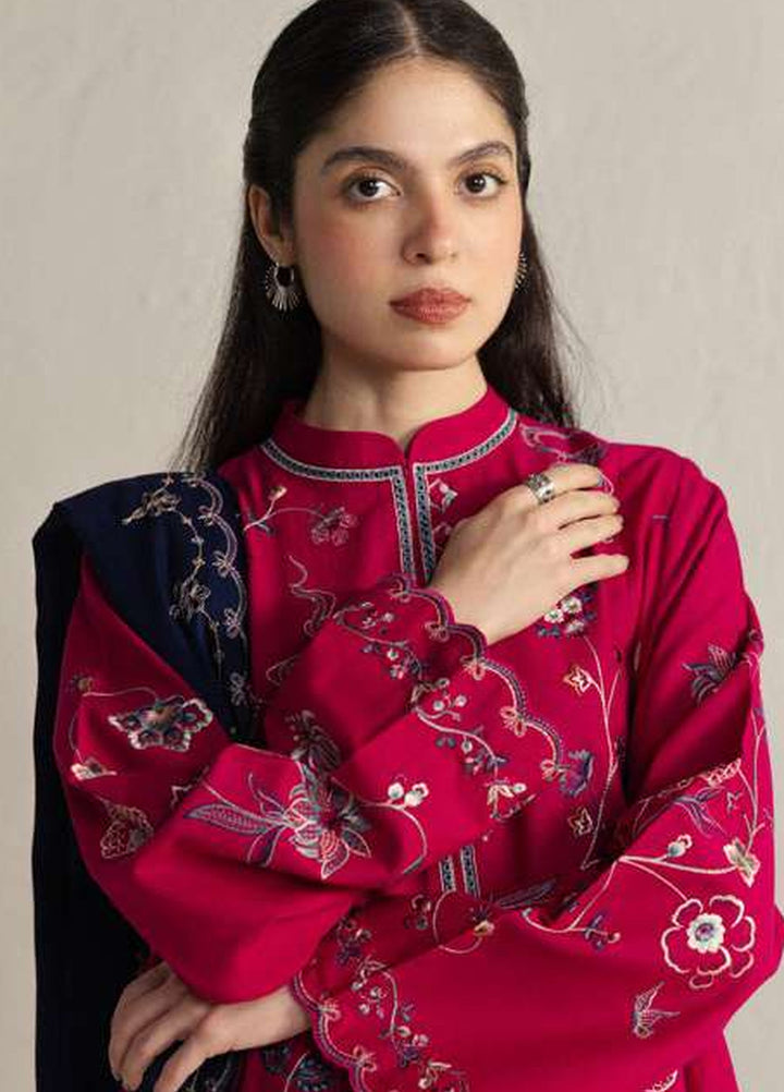 Coco by Zara Shahjahan Unstitched Khaddar 3 Piece Suit CZS26UKW NAIRANG 8B - Winter Collection