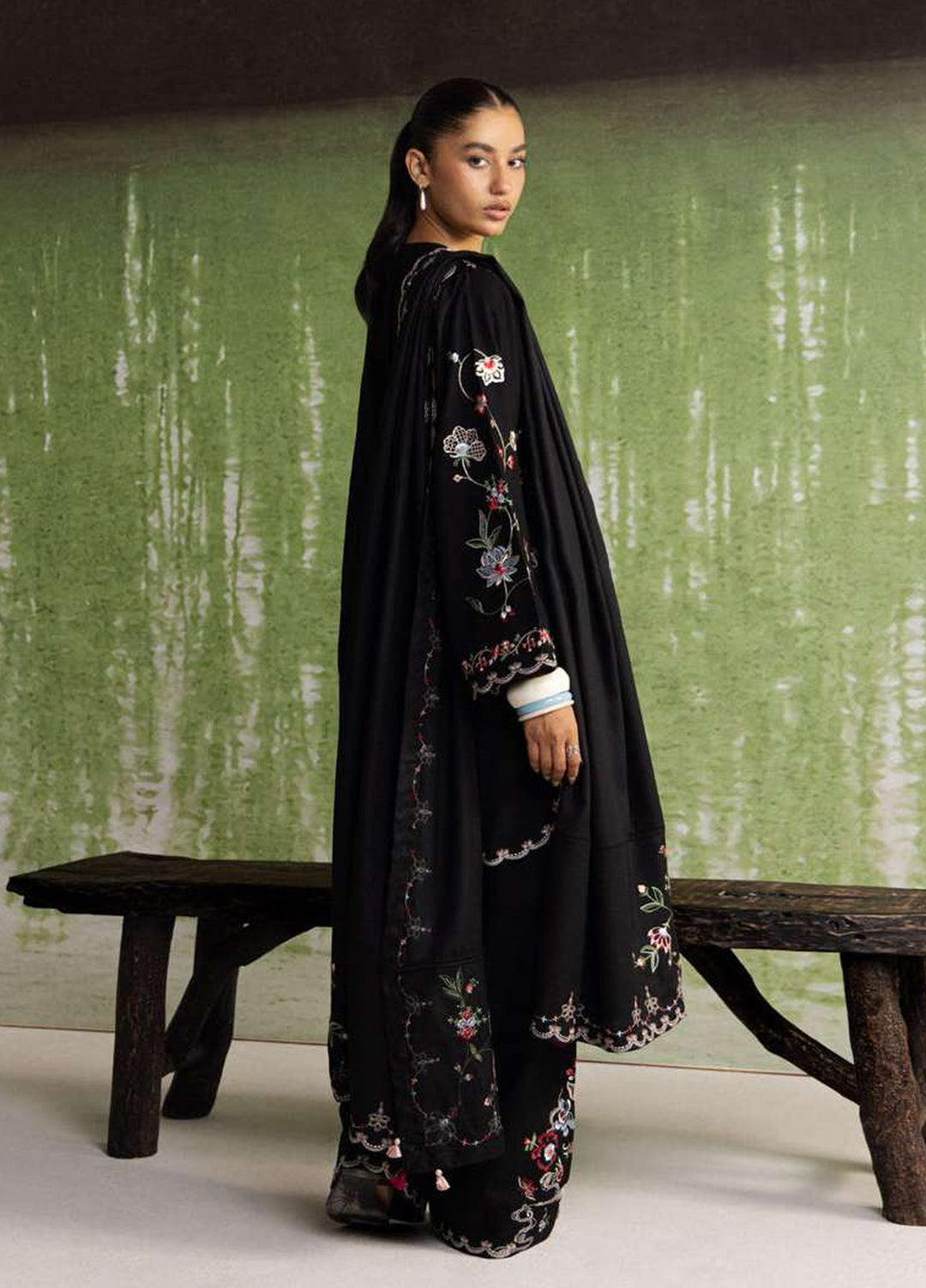 Coco by Zara Shahjahan Unstitched Khaddar 3 Piece Suit CZS26UKW NAIRANG 8A - Winter Collection