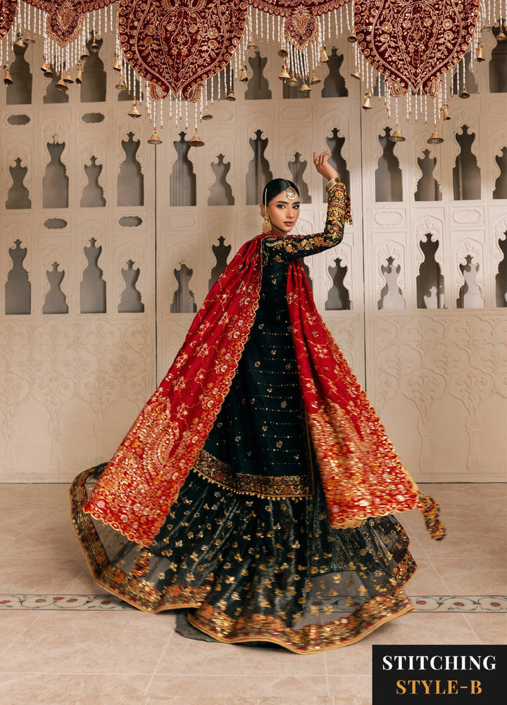 AIK Atelier Unstitched Embroidered Kataan Silk 3 Piece Suit AIK26UAW D-06 - Wedding Collection