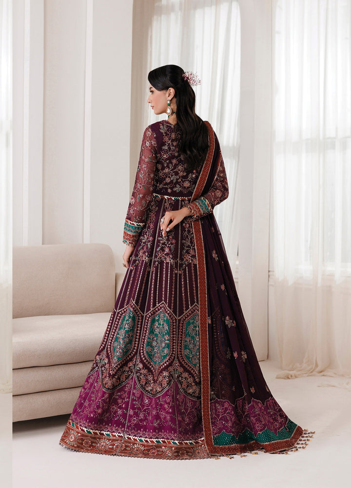 La Ruhe By Alizeh Fashion Unstitched Embroidered Chiffon 3 Piece Suit AF26URW AF-CH-2267-DAWN - Wedding Collection