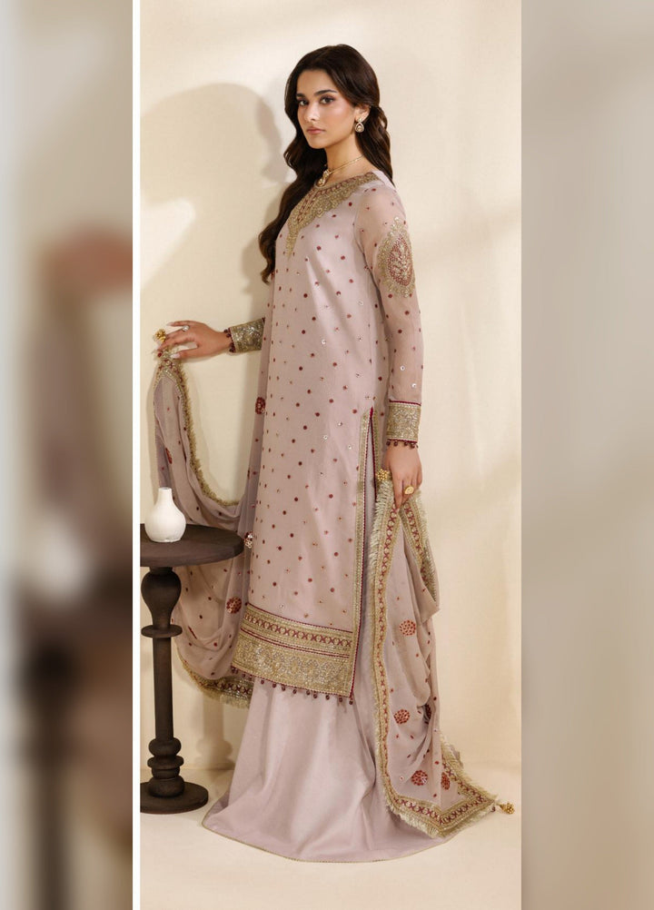Meraki by Zarif Unstitched Embroidered Chiffon 3 Piece Suit ZR26UCM SAMA 06 - Festive Collection