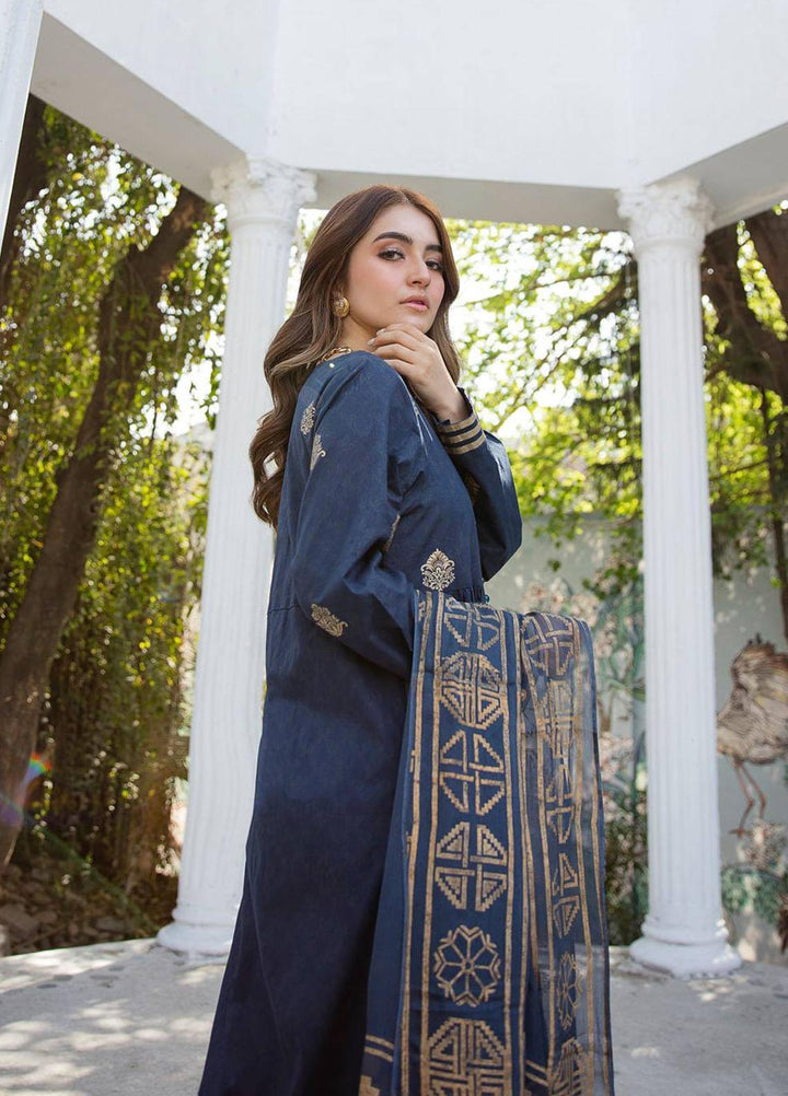 Garnet Clothing Screen Printed Lawn Stitched 3 Piece Suit TAABIR