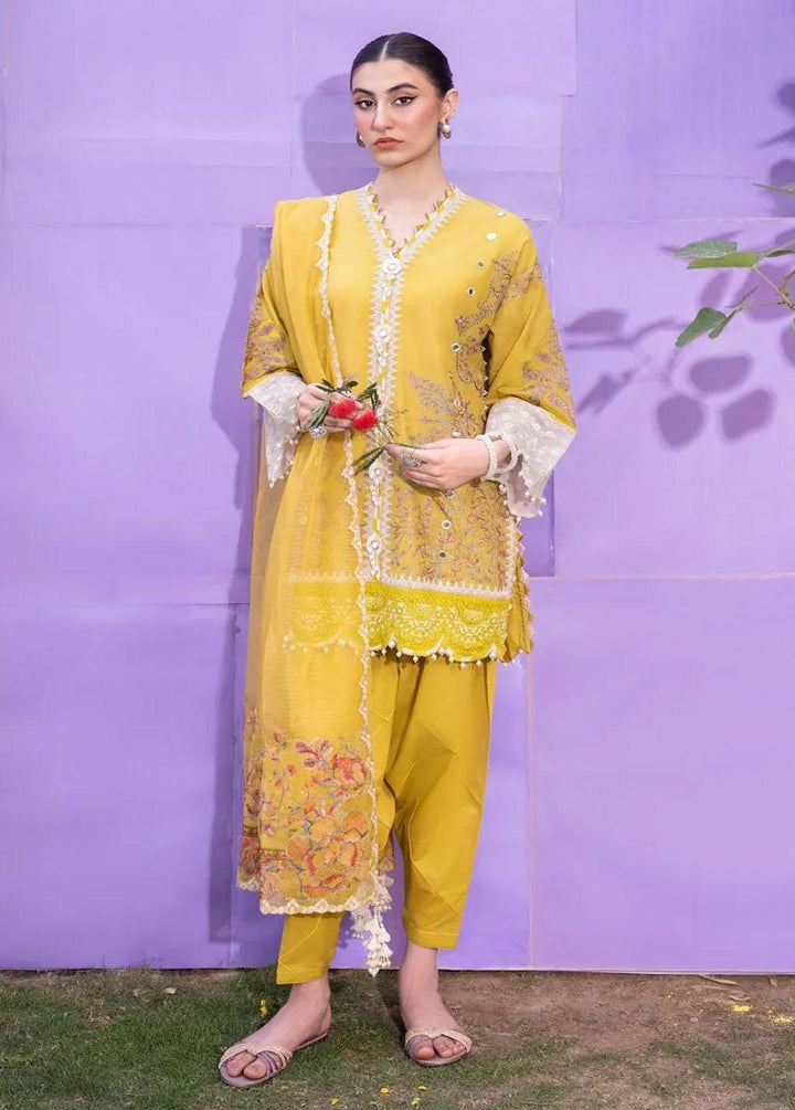 Muzlin By Sana Safinaz Embroidered Lawn Suits Unstitched 3 Piece SS23MZ 18A - Summer Collection