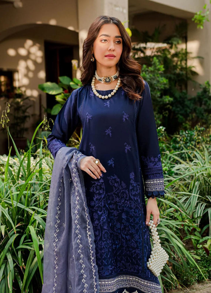 Naayas Pret Embroidered Lawn 3 Piece Suit NS23G Blueisaa