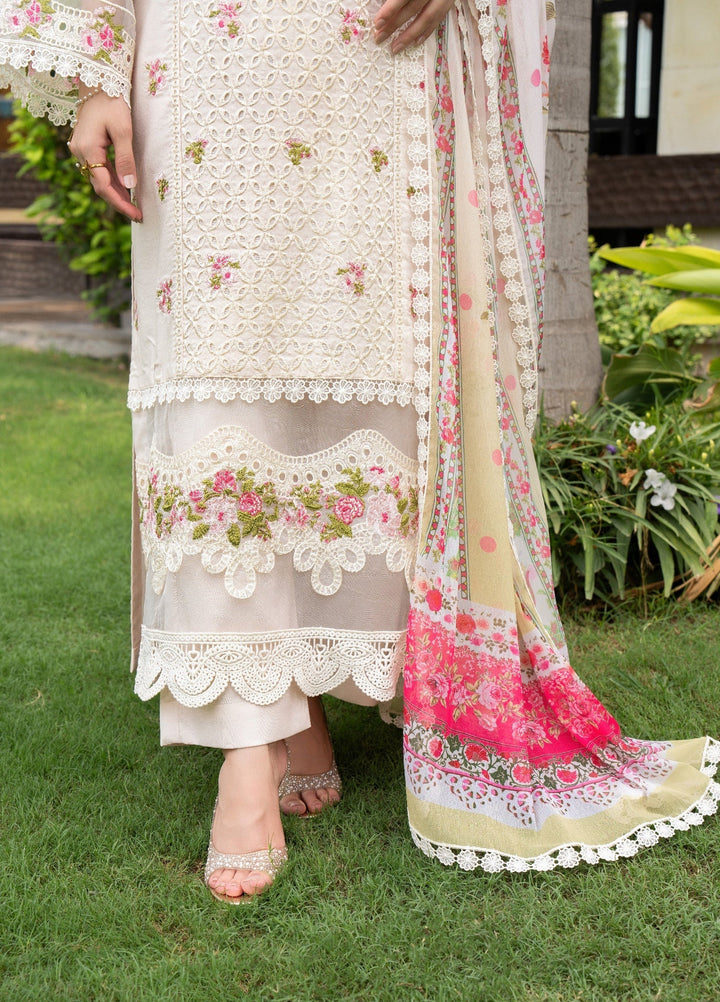 Chandan Nagri RTW Embroidered Lawn 3 Piece Suit Floral-Jade - Casual Collection
