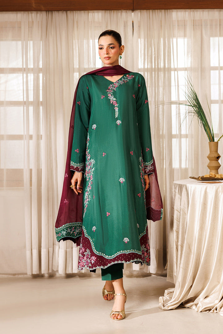 Noore Eid by Panache Women RTW Embroidered Raw Silk 3 Piece Suit Neelofer - Eid Collection