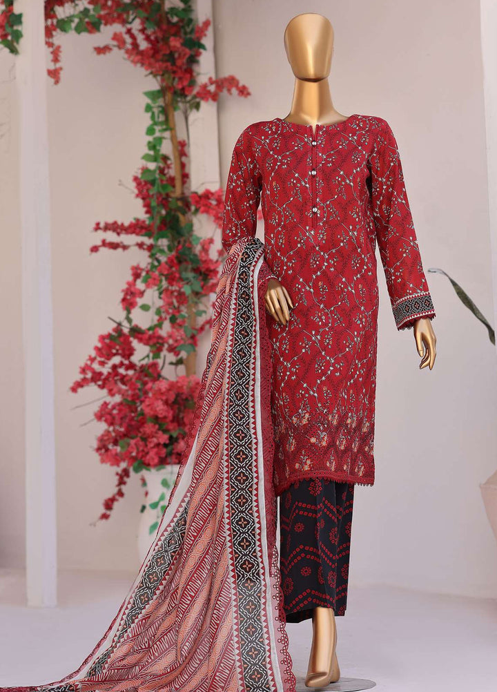 Satranga by HZ Textiles Unstitched Printed Lawn 3 Piece Suit HZ26USL SEC-1178 - Casual Collection