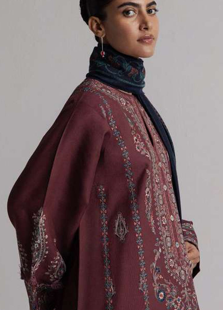 Coco by Zara Shahjahan Unstitched Khaddar 3 Piece Suit CZS26UKW SARD 1A - Winter Collection