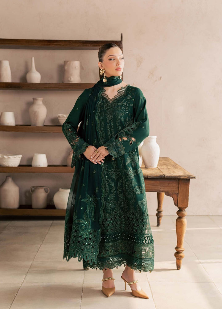 Nureh Unstitched Embroidered Karandi 3 Piece Suit NU26UKE NE-271 - Festive Collection