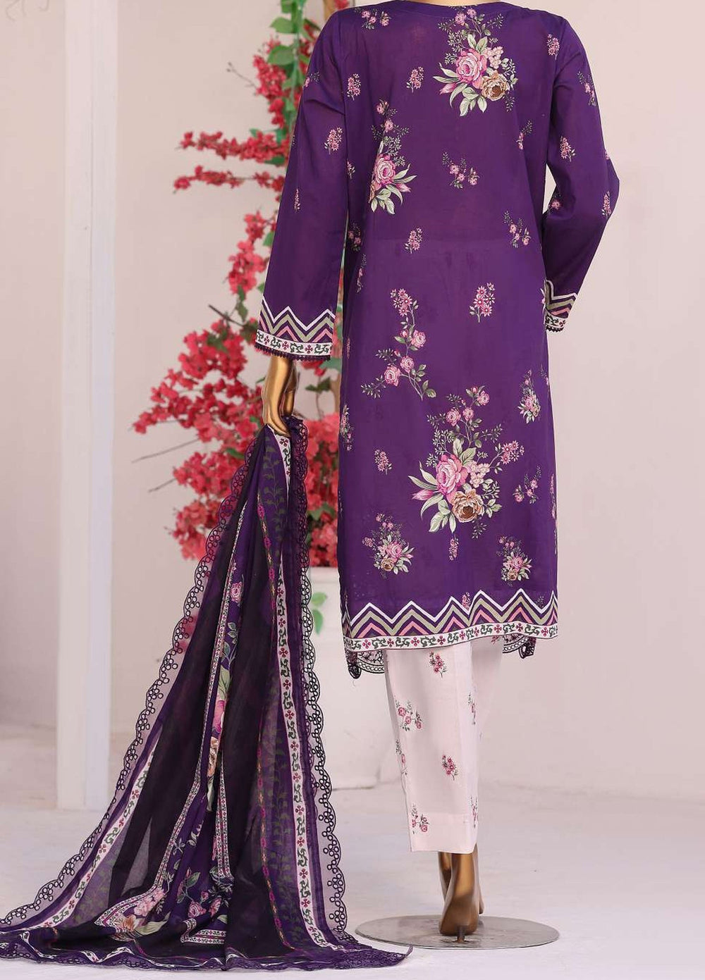 Satranga by HZ Textiles Unstitched Printed Lawn 3 Piece Suit HZ26USL SEC-1162- Casual Collection