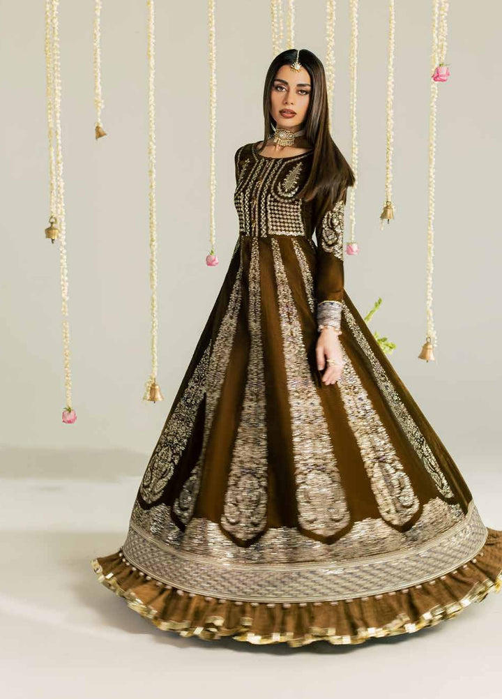 Maya by Nureh Unstitched Embroidered Velvet 3 Piece Suit NU26UMV NW-133 - Wedding Collection