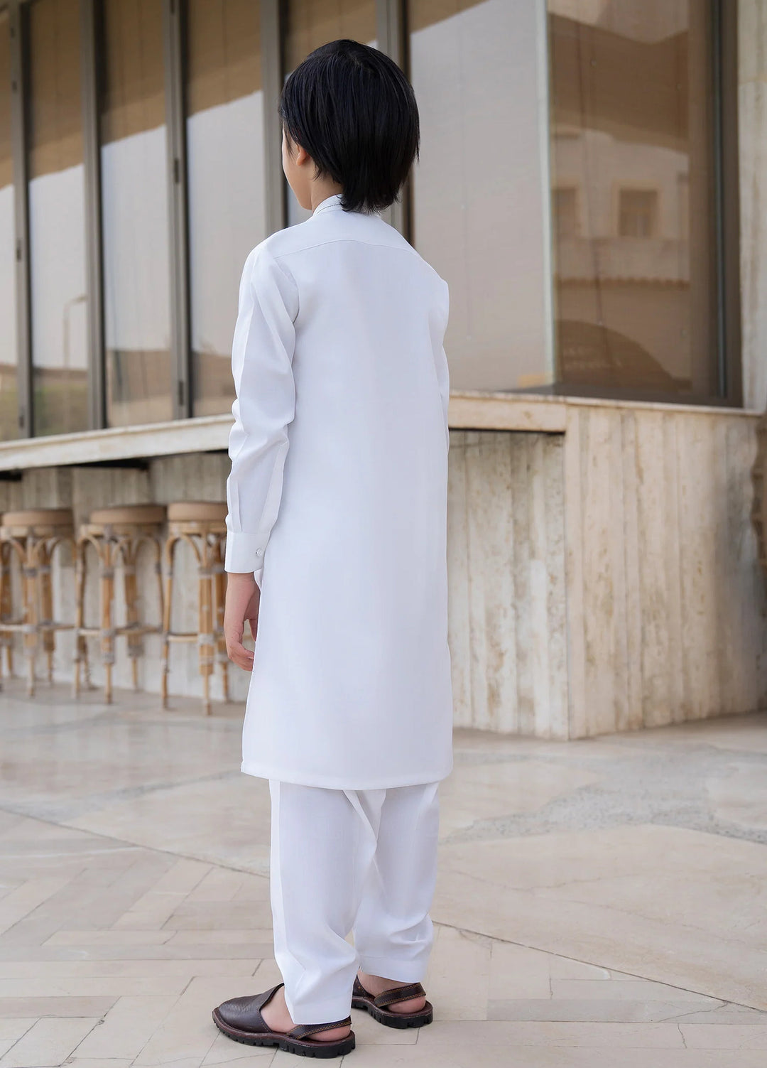 Buraq Boys RTW Solids Wash N Wear Kurta Shalwar Suit Shazil Casual Collection